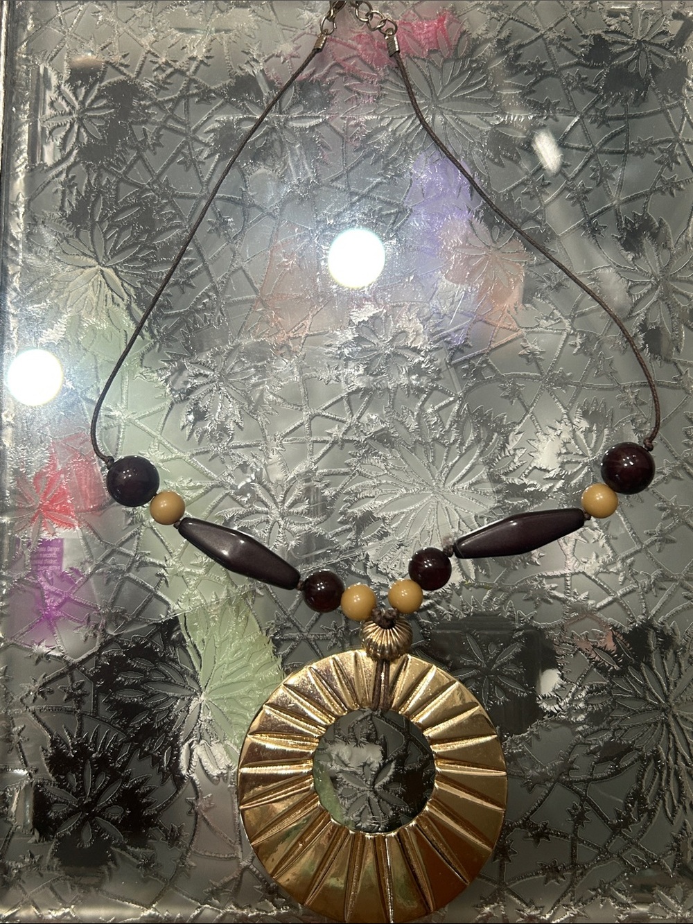 Vintage Boho Cord Statement Necklace